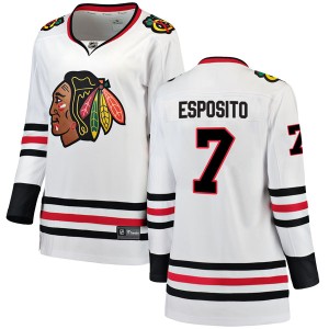 Phil Esposito Women's Fanatics Branded Chicago Blackhawks Breakaway White Away Jersey