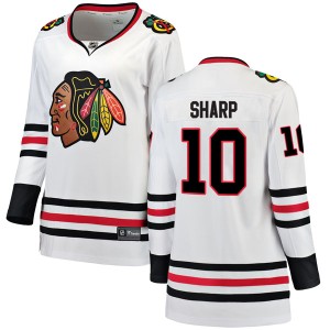 Patrick Sharp Women's Fanatics Branded Chicago Blackhawks Breakaway White Away Jersey