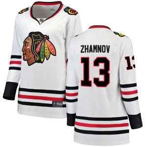 Alex Zhamnov Women's Fanatics Branded Chicago Blackhawks Breakaway White Away Jersey
