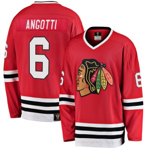 Lou Angotti Youth Fanatics Branded Chicago Blackhawks Premier Red Breakaway Heritage Jersey