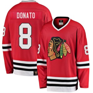 Ryan Donato Youth Fanatics Branded Chicago Blackhawks Premier Red Breakaway Heritage Jersey