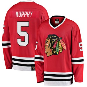 Connor Murphy Youth Fanatics Branded Chicago Blackhawks Premier Red Breakaway Heritage Jersey