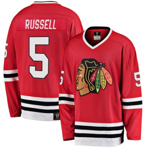 Phil Russell Youth Fanatics Branded Chicago Blackhawks Premier Red Breakaway Heritage Jersey