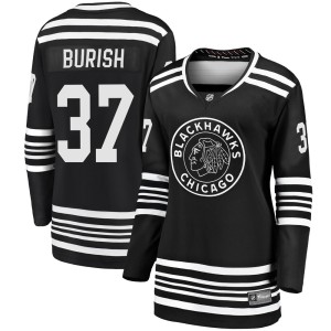 Adam Burish Women's Fanatics Branded Chicago Blackhawks Premier Black Breakaway Alternate 2019/20 Jersey