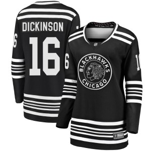 Jason Dickinson Women's Fanatics Branded Chicago Blackhawks Premier Black Breakaway Alternate 2019/20 Jersey