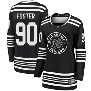 Scott Foster Women's Fanatics Branded Chicago Blackhawks Premier Black Breakaway Alternate 2019/20 Jersey