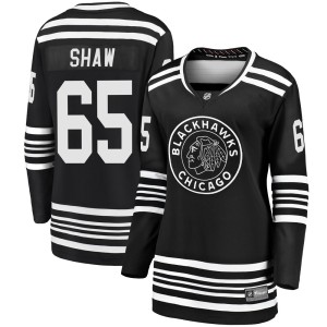 Andrew Shaw Women's Fanatics Branded Chicago Blackhawks Premier Black Breakaway Alternate 2019/20 Jersey