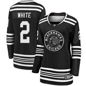 Bill White Women's Fanatics Branded Chicago Blackhawks Premier White Breakaway Black Alternate 2019/20 Jersey