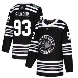 Doug Gilmour Youth Adidas Chicago Blackhawks Authentic Black 2019 Winter Classic Jersey