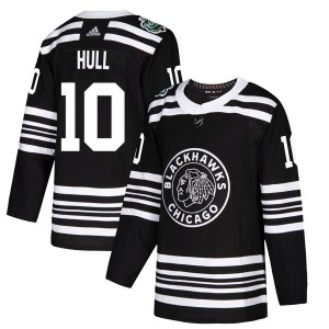 Dennis Hull Youth Adidas Chicago Blackhawks Authentic Black 2019 Winter Classic Jersey