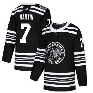 Pit Martin Youth Adidas Chicago Blackhawks Authentic Black 2019 Winter Classic Jersey
