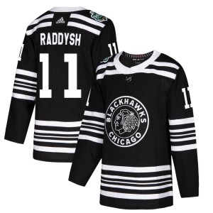 Taylor Raddysh Youth Adidas Chicago Blackhawks Authentic Black 2019 Winter Classic Jersey