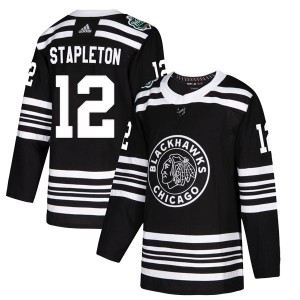 Pat Stapleton Youth Adidas Chicago Blackhawks Authentic Black 2019 Winter Classic Jersey