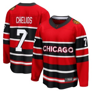 Chris Chelios Men's Fanatics Branded Chicago Blackhawks Breakaway Red Special Edition 2.0 Jersey