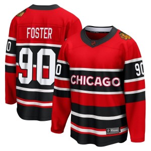 Scott Foster Men's Fanatics Branded Chicago Blackhawks Breakaway Red Special Edition 2.0 Jersey