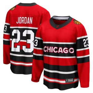 Michael Jordan Men's Fanatics Branded Chicago Blackhawks Breakaway Red Special Edition 2.0 Jersey