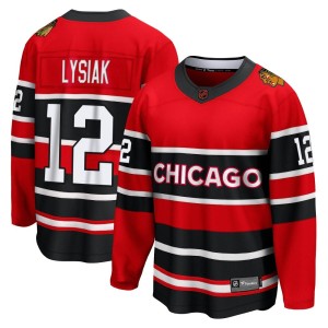Tom Lysiak Men's Fanatics Branded Chicago Blackhawks Breakaway Red Special Edition 2.0 Jersey
