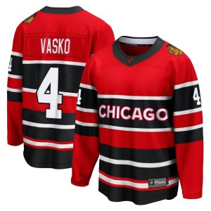 Elmer Vasko Men's Fanatics Branded Chicago Blackhawks Breakaway Red Special Edition 2.0 Jersey