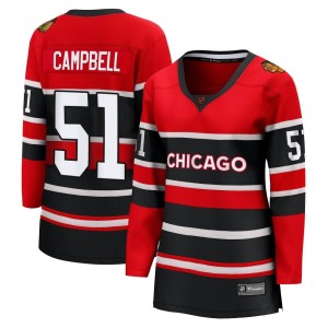 Brian Campbell Women's Fanatics Branded Chicago Blackhawks Breakaway Red Special Edition 2.0 Jersey