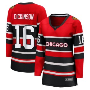 Jason Dickinson Women's Fanatics Branded Chicago Blackhawks Breakaway Red Special Edition 2.0 Jersey