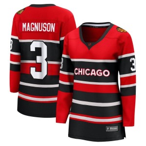 Keith Magnuson Women's Fanatics Branded Chicago Blackhawks Breakaway Red Special Edition 2.0 Jersey