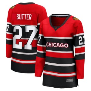Darryl Sutter Women's Fanatics Branded Chicago Blackhawks Breakaway Red Special Edition 2.0 Jersey