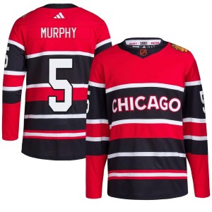 Connor Murphy Youth Adidas Chicago Blackhawks Authentic Red Reverse Retro 2.0 Jersey