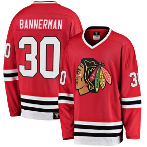 Murray Bannerman Men's Fanatics Branded Chicago Blackhawks Premier Red Breakaway Heritage Jersey