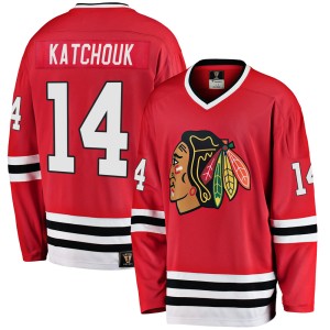Boris Katchouk Men's Fanatics Branded Chicago Blackhawks Premier Red Breakaway Heritage Jersey