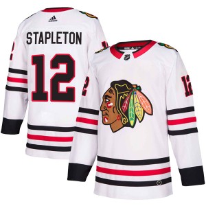 Pat Stapleton Men's Adidas Chicago Blackhawks Authentic White Away Jersey
