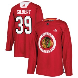 Dennis Gilbert Youth Adidas Chicago Blackhawks Authentic Red Home Practice Jersey