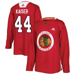 Wyatt Kaiser Youth Adidas Chicago Blackhawks Authentic Red Home Practice Jersey