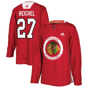 Lukas Reichel Youth Adidas Chicago Blackhawks Authentic Red Home Practice Jersey