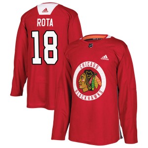 Darcy Rota Youth Adidas Chicago Blackhawks Authentic Red Home Practice Jersey
