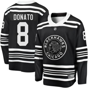 Ryan Donato Youth Fanatics Branded Chicago Blackhawks Premier Black Breakaway Alternate 2019/20 Jersey