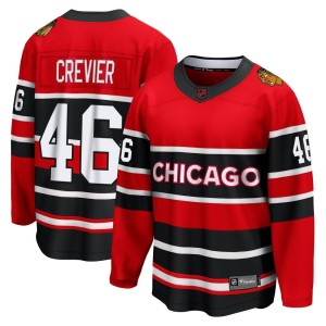 Louis Crevier Youth Fanatics Branded Chicago Blackhawks Breakaway Red Special Edition 2.0 Jersey