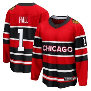 Glenn Hall Youth Fanatics Branded Chicago Blackhawks Breakaway Red Special Edition 2.0 Jersey