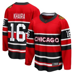 Jujhar Khaira Youth Fanatics Branded Chicago Blackhawks Breakaway Red Special Edition 2.0 Jersey