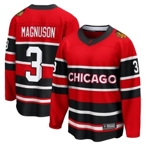 Keith Magnuson Youth Fanatics Branded Chicago Blackhawks Breakaway Red Special Edition 2.0 Jersey