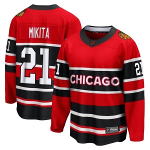 Stan Mikita Youth Fanatics Branded Chicago Blackhawks Breakaway Red Special Edition 2.0 Jersey
