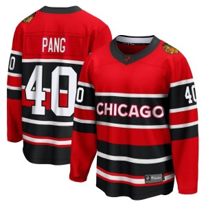 Darren Pang Youth Fanatics Branded Chicago Blackhawks Breakaway Red Special Edition 2.0 Jersey