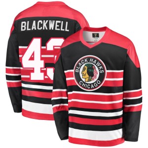 Colin Blackwell Men's Fanatics Branded Chicago Blackhawks Premier Red/Black Breakaway Heritage Jersey
