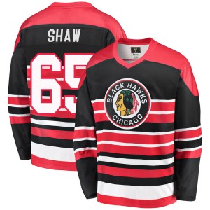 Andrew Shaw Men's Fanatics Branded Chicago Blackhawks Premier Red/Black Breakaway Heritage Jersey