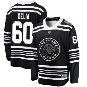 Collin Delia Youth Fanatics Branded Chicago Blackhawks Breakaway Black 2019 Winter Classic Jersey