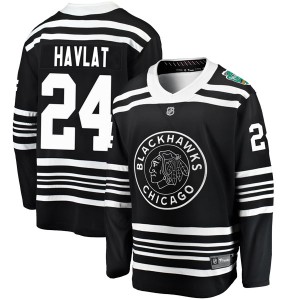 Martin Havlat Youth Fanatics Branded Chicago Blackhawks Breakaway Black 2019 Winter Classic Jersey