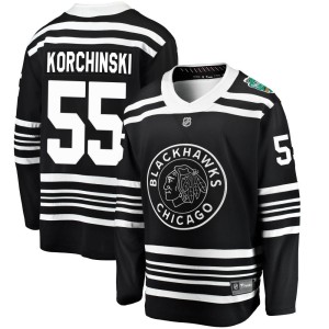Kevin Korchinski Youth Fanatics Branded Chicago Blackhawks Breakaway Black 2019 Winter Classic Jersey
