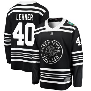 Robin Lehner Youth Fanatics Branded Chicago Blackhawks Breakaway Black 2019 Winter Classic Jersey