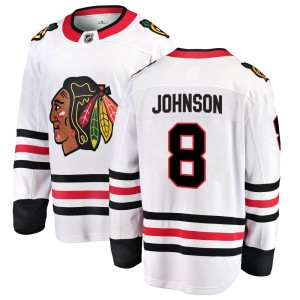 Jack Johnson Youth Fanatics Branded Chicago Blackhawks Breakaway White Away Jersey
