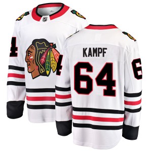 David Kampf Youth Fanatics Branded Chicago Blackhawks Breakaway White Away Jersey