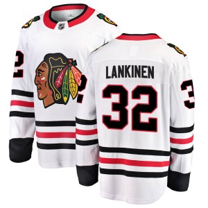 Kevin Lankinen Youth Fanatics Branded Chicago Blackhawks Breakaway White Away Jersey